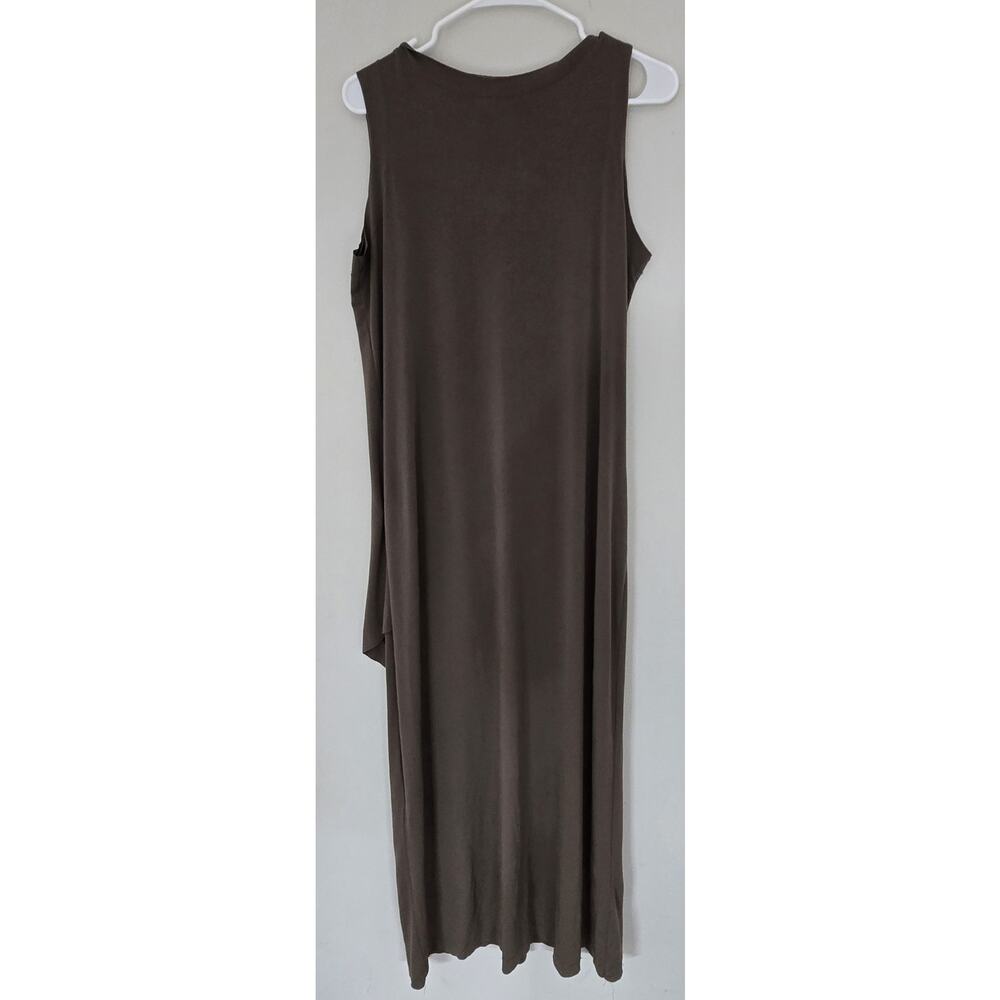 Planet by Lauren G Maxi Dress Womens Faux Wrap Lagenlook Greek Goddess Green OS - Picture 3 of 16
